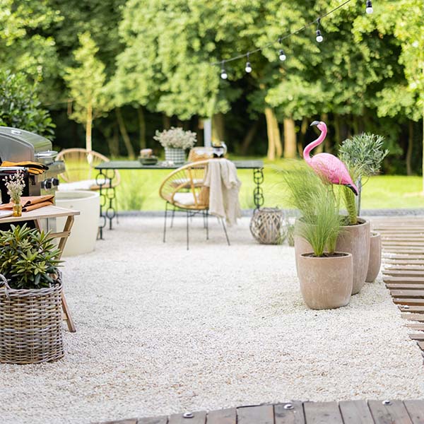 Patio With Gravel - Patio Design Ideas